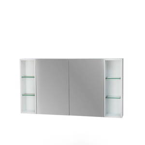 Bathroom Furniture Crown Bathrooms: Remarkable 800 650H PVC Mirror Cabinet – White/Black