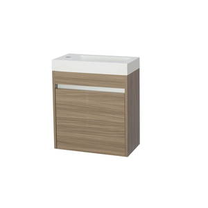 Bathroom Furniture Crown Bathrooms: Key 500 Wall Hung Vanity – Dark Oak