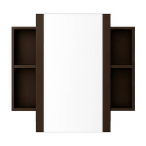 Bathroom Furniture Crown Bathrooms: Wanaka 1200 Coffee Red Mirror Cabinet