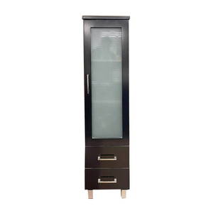Bathroom Furniture Crown Bathrooms: Remarkable 1545 Floor Standing Tall Cabinet – Black