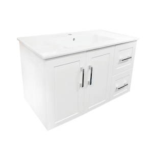 Bathroom Furniture Crown Bathrooms: Remarkable 900 Matte White WH Vanity