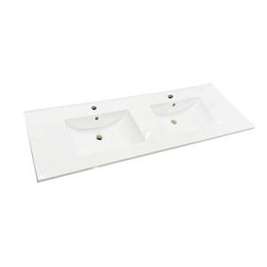 Remarkable Ceramic Vanity Top Square China Double Basin 1500mm
