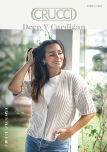 Patterns Aella 8ply: Crucci Knitting Pattern 2308 Deep V Cardigan