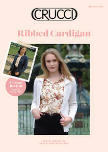 Winter 2020 Pattern Collection: Crucci Knitting Pattern 2018 Ribbed Cardigan