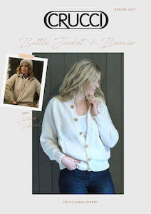 Winter 2020 Pattern Collection: Crucci Knitting Pattern 2027 Battle Jacket & Beanie
