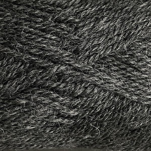 Woolly Red Hut Naturals 8ply Wool 104 Charcoal
