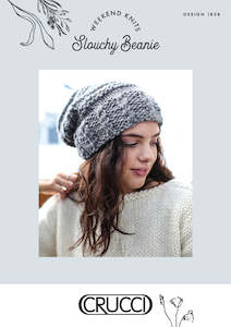 Knitting Kits: Natural Wonder Slouchy Beanie Knitting Kit