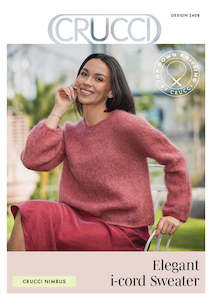 Best Selling: Crucci Knitting Pattern 2408 Nimbus i-cord Sweater