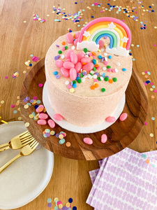 Raspberry Rainbow Cake Kit - crumbs & confetti