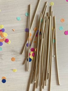 Products: Sparkling Cake Candles - 18cm - Pearl Gold - crumbs & confetti