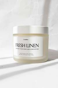 Crushes Candles: Fresh Linen - Comforting Candle