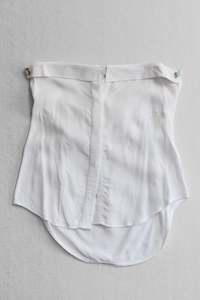Slow Fashion By Crushes: Upcycled White Boob Tube Shirt Corset