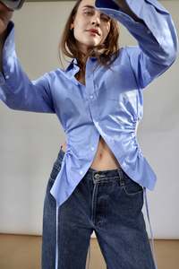 Something Special: Curve Shirt - Mid Blue (XS)