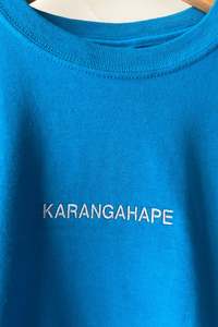 Blue "Let's Call K' Road Karangahape Again" Tee