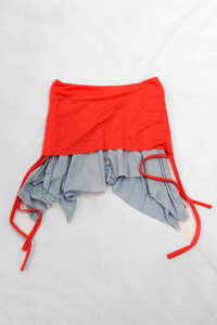 Something Special: Coral + Blue Merino Skirt by Danyela Pezic