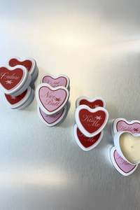 Valentine Heart Tin Candle