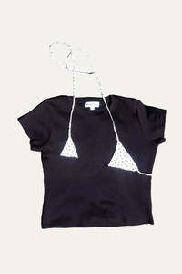 Rhoda Nunn Off-Cut Tee - Black