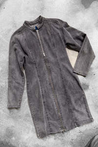 All Of Crushes: Fitted Denim Dress Dress (S/M)