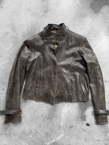All Of Crushes: 90s Soft Leather Tazzio Moto-Jacket For The Outdoors (S)