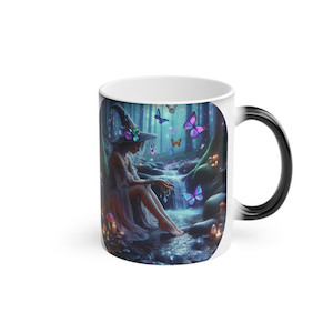 Witchie just Chillin' Mug CrystaLandnz