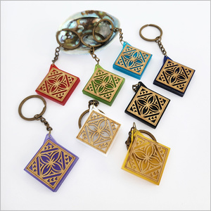 Keychain: Tapa 2 Acrylic + Bamboo (kctp2)Keyrings + Keychains