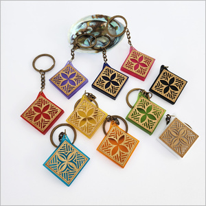 Products: Keychain: Tapa 3 Acrylic + Bamboo (kctp3)Keyrings + Keychains