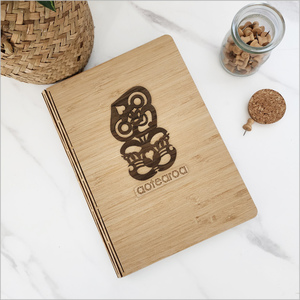 Products: Bamboo Journal: Hei Tiki River Rimu Veneer (rrtknb)Bamboo Journal with replaceable book