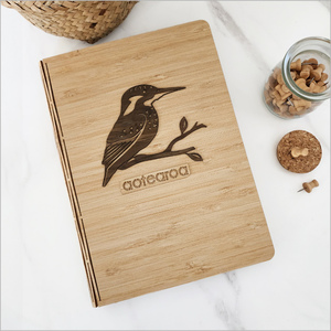 Products: Bamboo Journal: Kingfisher River Rimu Veneer (rrkfnb)Bamboo Journal with replaceable book