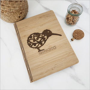 Bamboo Journal: Koiri Kiwi River Rimu Veneer (rrkkwnb)Bamboo Journal with replaceable book