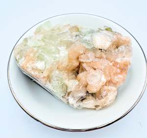 Crystal Points Spheres Clusters: Apophyllite Stilbite Cluster #10