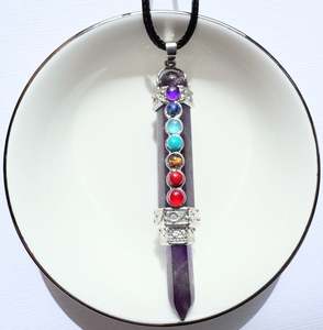 Pendants: Chakra Crystal pendants large.