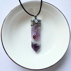 Pendants: Crystal Pendant flat point.