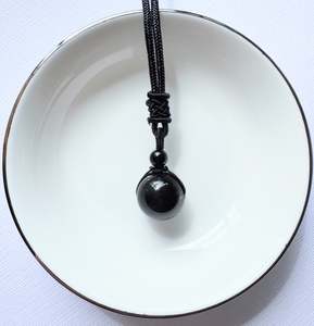 Obsidian Ball Pendant