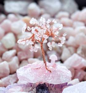 Rose Quartz Crystal Tree #2