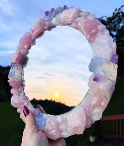 Crystal Mirrors: Crystal Mirror “Celestial Harmony” 25cm