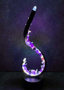Crystal Wave Lamp “Amethyst Flow”