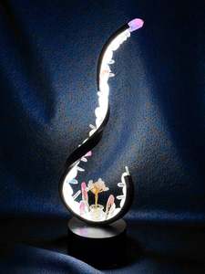 Crystal Wave Lamp  “Rose Aura”