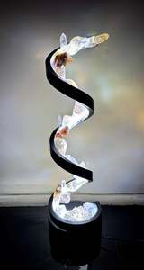 Crystal lamp Spiral “ moon beams”