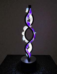 Crystal Portal Lamps: Crystal Lamp Amethyst Rose Twist