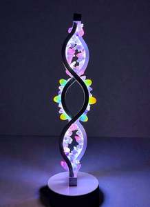 Crystal Portal Lamps: Crystal Twist Lamp “opal Aura”