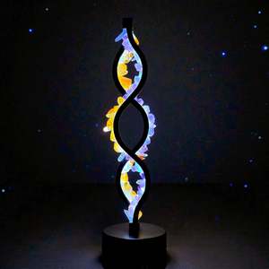 Crystal Portal Lamps: Crystal Twist Lamp “Sunset”