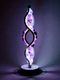 “Mystic Amethyst Flower Twist” Crystal Lamp