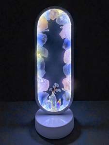 Crystal Gifts: Crystal Lamp “Ocean Light “ 31cm