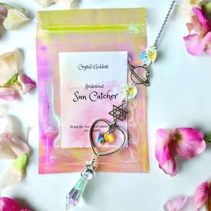 Stock Clearance 40 Off: Iridescent Heart Sun Catcher
