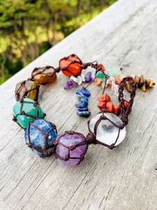 Stock Clearance 40 Off: Crystal Chakra Hanger For Rear View Mirror