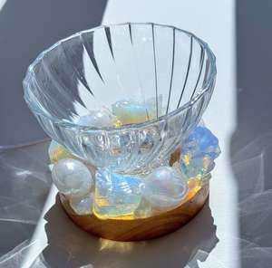 “Opal Glow” Crystal Bowl