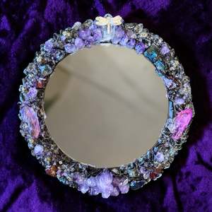 Crystal Mirrors: “Kali” Crystal Mirror 25cm