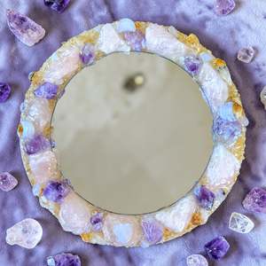 “Moonlight Magic” Crystal Mirror 25cm