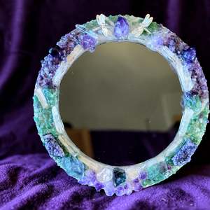 “Ocean Heart” Crystal Mirror 25cm
