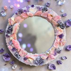 Crystal Mirrors: Angel Aura Love Crystal Mirror 28cm